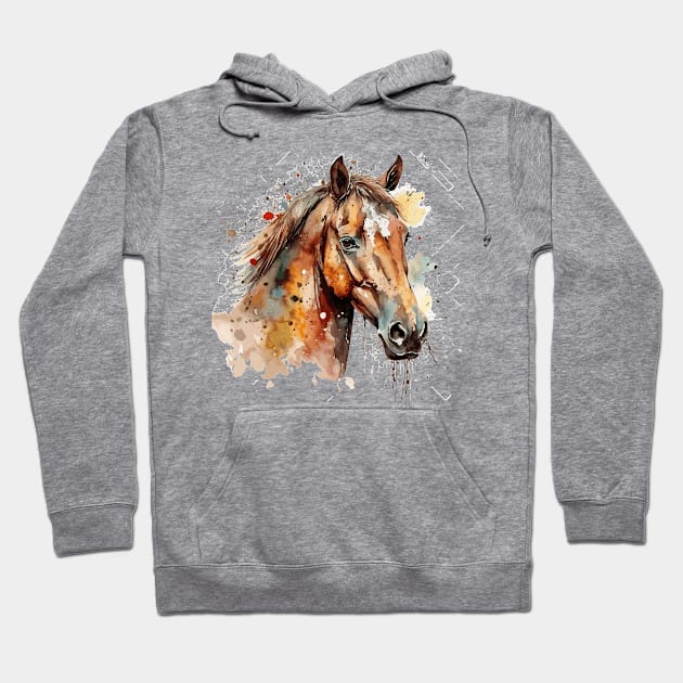 Brown Horse Hoodie by vospot